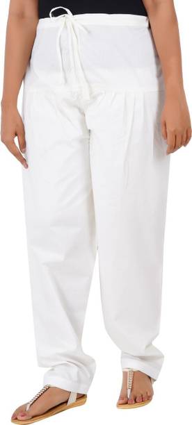 Happy Bunny Pure Cotton Solid Women ["White"] Salwar