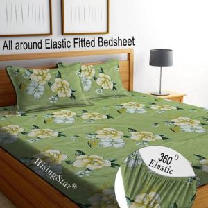 RisingStar 250 TC Microfiber King Printed Fitted (Elast...