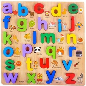 Steadfast Wooden a-z Alphabet Educational Toy for Kids ...