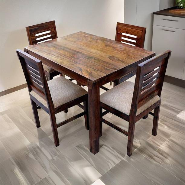 Devsignature Solid Wood 4 Seater Dining Set
