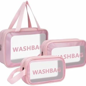KEETLY 3Pcs Transparent Makeup Organizer Pouches Makeup...