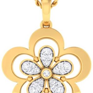 avsar BIS Hallmark AVP1053YB 14kt Cubic Zirconia Yellow...