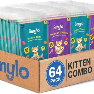 Smylo Natural Healthy Wet Kitten Food (2-12 Months) Com...
