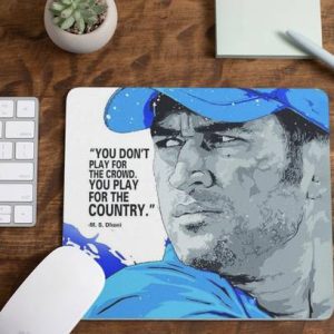 escope WaterProof Dhoni Mouse Pad Non-Slip for Computer...