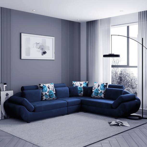 Flipkart Perfect Homes Alora Fabric 6 Seater Sofa