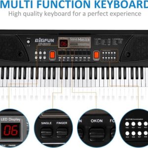 SARASI Electronic Musical Piano For Kids, 61 Keys, 16 T...