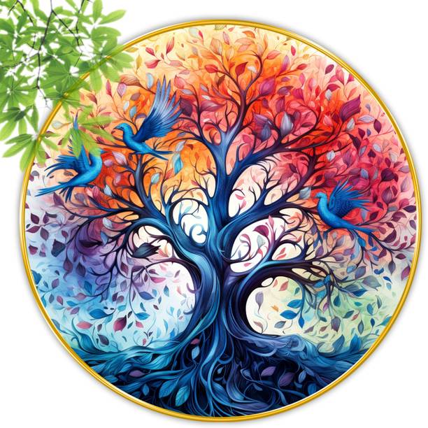 SAF PRINT saf Nature Art Premium gold strip framed wall...