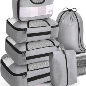 Mungat 6pcs Premium Travel Organizer Set, Luggage Packi...