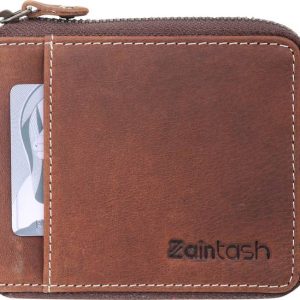 Zaintash Men Formal, Trendy, Casual, Travel Brown Genuine Leathe...