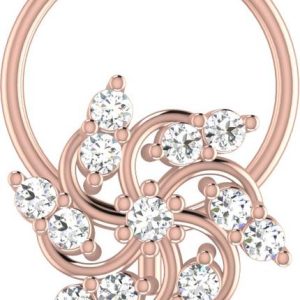 avsar Oorja 18kt Diamond Rose Gold Nose Wire