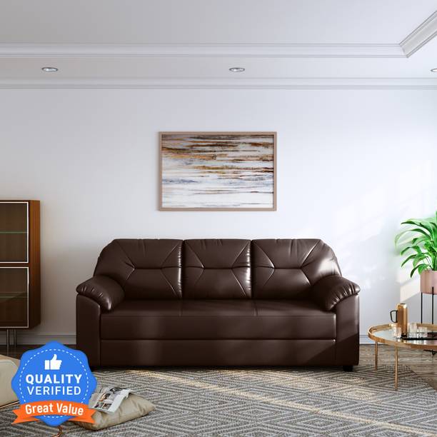 Flipkart Perfect Homes Maria Leatherette 3 Seater Sofa