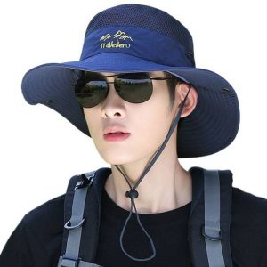 AlexVyan Blue Travellro Net Crown Sunvisor Hat Cap for ...