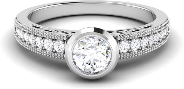 avsar R3789 14kt Cubic Zirconia White Gold ring