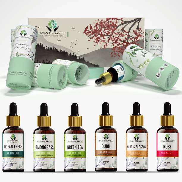 Gyan Organics Ocean Fresh, Black Oudh, Lemongrass, Rose...