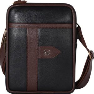 Pramadda Pure Luxury Black Men Sling Bag Mini Slim Mobile Vegan Leather Styl...