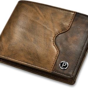PIRASO Men Casual Brown Artificial Leather RFID Wallet - Mini