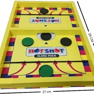 Fast Rush Fast Sling Puck Board Game -2 in 1 Board Game...