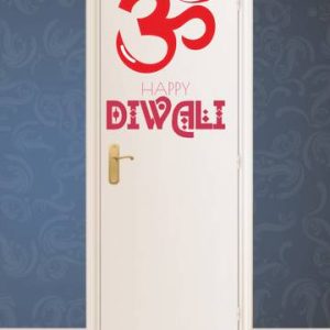 Psychedelic Collection 61 cm OM Happy diwali pvc vinyl ...