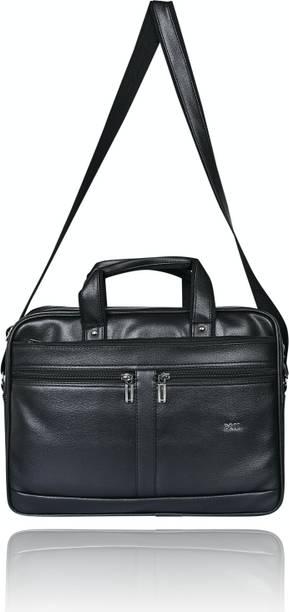 Pramadda Pure Luxury Men Black Messenger Bag - Extra Spacious