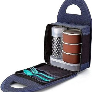 LD LUCIDO DECORE Tiffin Box with Bag, 3 Container, 1 Bo...