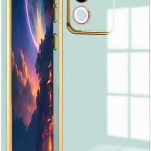 AmericHome Back Cover for Vivo Y200 V2307 Chrome Flexib...