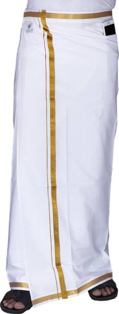 GREEN TEE men solid dhoti Solid Men Dhoti