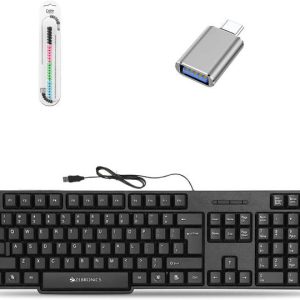 ZEBRONICS K20 Keyboard, C-OTG, Cable Protector (Set of ...