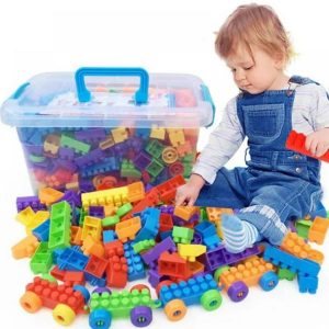 HOUSE OF COMMON DIY Plastic Building Blocks for Kids 10...