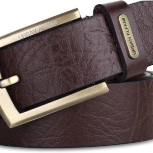 URBAN ALFAMI Men Brown Genuine Leather Belt