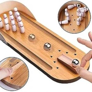 Toys Ka Story Wooden Mini Bowling Game Tabletop Toy Set...