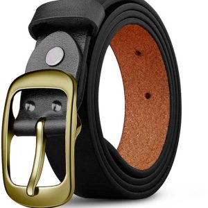 Roadster Men Black Genuine Leather Belt