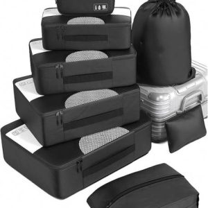 Mungat 8pcs Premium Travel Organizer Set, Luggage Packi...