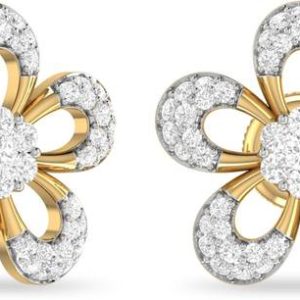 PC Jeweller The Sekiera Yellow Gold 22kt Stud Earring