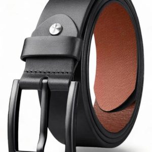 PROVOGUE Men Formal, Casual, Party Black Genuine Leather Belt