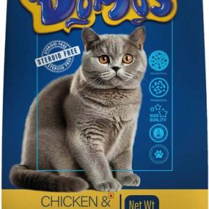 Domos Cat food Chicken, Fish 1 kg Dry Adult Cat Food