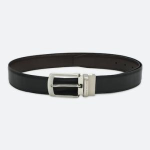 LOUIS PHILIPPE Men Casual Black Genuine Leather Belt