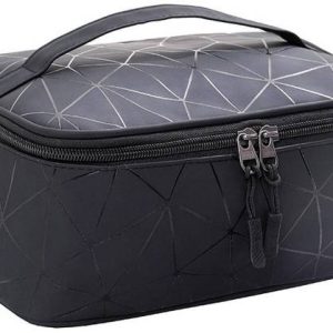 Pinkmpire Single Layer PU PVC Double Zipper Cosmetic Tr...