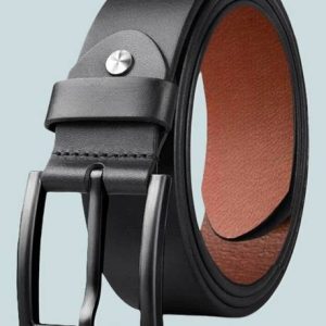 KAEZR Men Brown Genuine Leather Belt