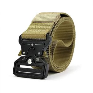 PSF SPORTS Men & Women Casual, Formal, Party Tan Nylon Belt