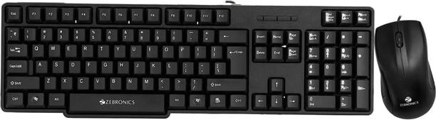 ZEBRONICS Zeb-Judwaa 750 Combo Wired USB Standard Deskt...