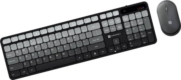Portronics Key11 Combo Wireless Keyboard and Mouse, Rec...