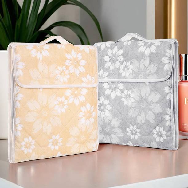 KUBER INDUSTRIES Flower Quilted 15 Visible Pocket Makeu...