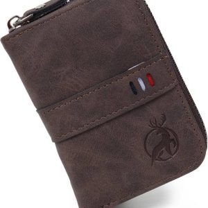 Flipkart SmartBuy Long-Lasting 9 Card Slot|2 Cash Slot Brown Leather Zip ...