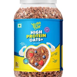Yogabar High Protein Oats 1kg Jar Choco Almond|20g Prot...