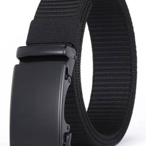 PROVOGUE Men Formal, Casual, Evening, Party Black Nylon Belt