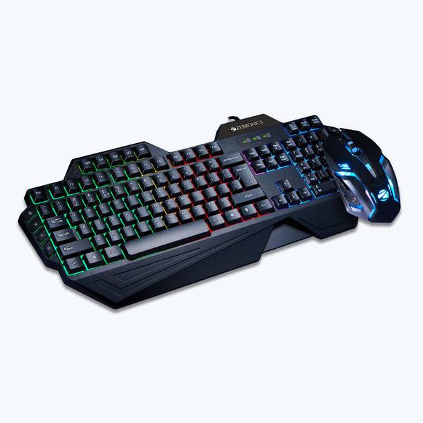 ZEBRONICS Optimus Gaming Keyboard Mouse Combo Wired USB...