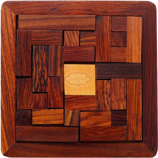 ORTUS Handmade Indian Wood Jigsaw Puzzle Wooden Toys fo...