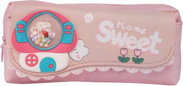 Pakke-Dheet Sweet Home Art Polyester Pencil Box