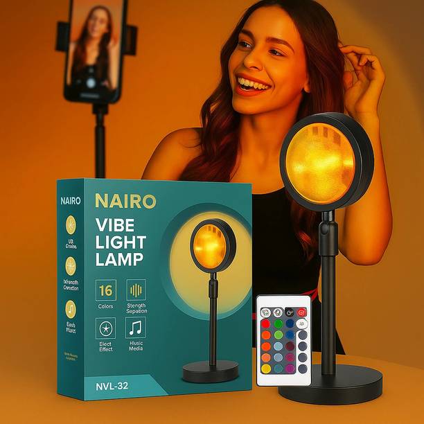 NAIRO Stylish 16-Color Sunset Lamp with Remote | USB Po...