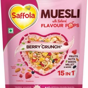 Saffola Muesli Berry Crunch with Flavour Pops, 15 in 1 ...